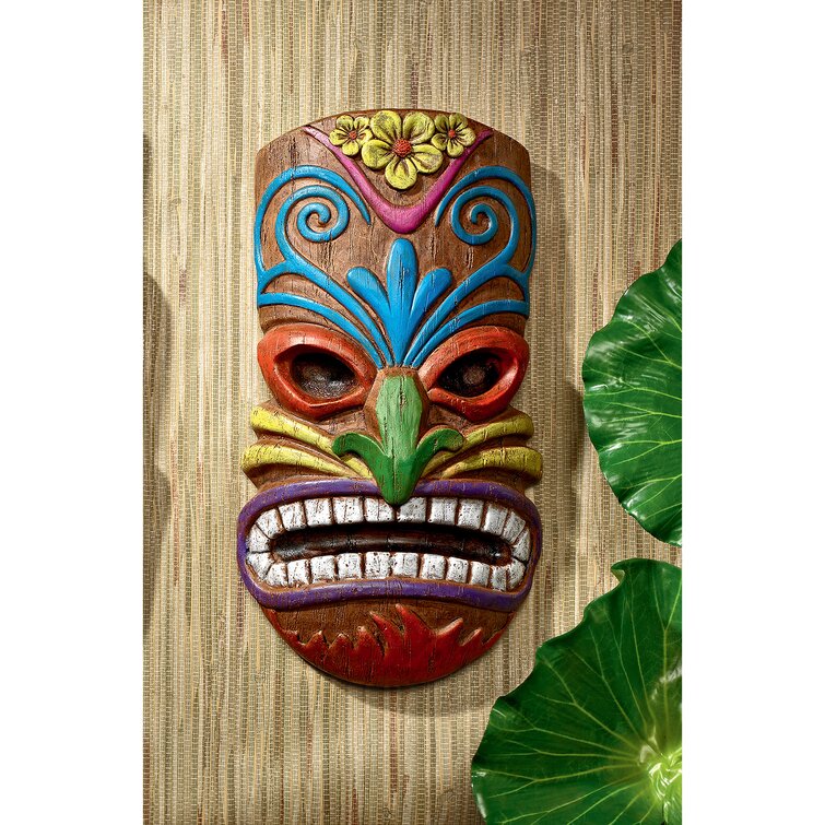 Design Toscano Hoaloha, God of the Hawaiian Isle Tiki Wall Décor